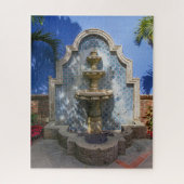 Oud-Mexicaanse Tegel Fountain Jigzaag Puzzle Legpuzzel (Verticaal)