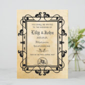 oud middeleeuws papier kaart (Staand voorkant)