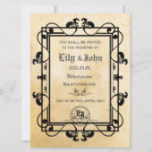 oud middeleeuws papier kaart (Voorkant)