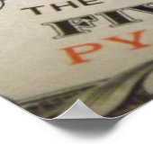 Oud militair geld poster (Hoek)