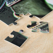 Oud militair vliegtuig legpuzzel (Zijkant)