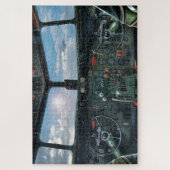 Oud militair vliegtuig legpuzzel (Verticaal)