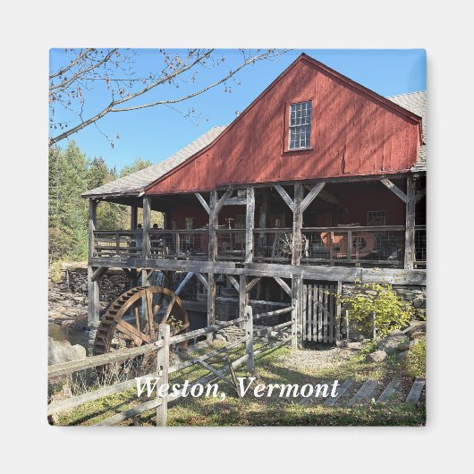 Oud Mill Museum in Weston, VT Magneet (Voorkant)