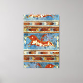 Oud Minoïsch Kreta Fresco Canvas Afdruk (Voorkant)