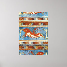 Oud Minoïsch Kreta Fresco Canvas Afdruk