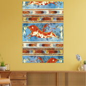 Oud Minoïsch Kreta Fresco Canvas Afdruk (Insitu (Woonkamer))