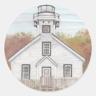 Oud Mission Point Light House Ronde Sticker