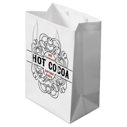 Oud-modegebakken kerst medium cadeauzakje (Achterkant Gekanteld)