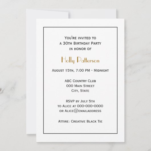 Oud Monogram met Pauw Motief Kaart (Achterkant)