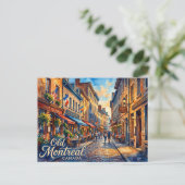 Oud Montreal Canada Briefkaart (Staand voorkant)