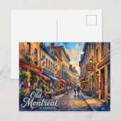 Oud Montreal Canada Briefkaart (Voorkant / Achterkant)