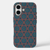 Oud Mozaïek Geometrisch Bloemenpatroon Case-Mate iPhone Case (Achterkant)