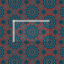 Oud Mozaïek Geometrisch Bloemenpatroon