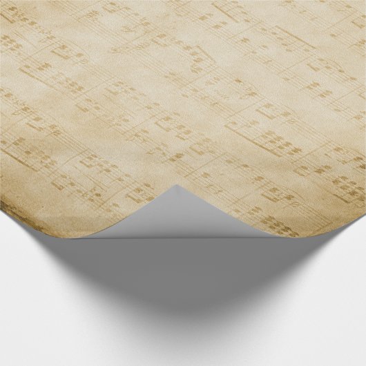 oud muziekblad cadeaupapier (Hoek)