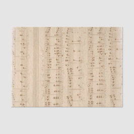 oud muziekblad tissuepapier