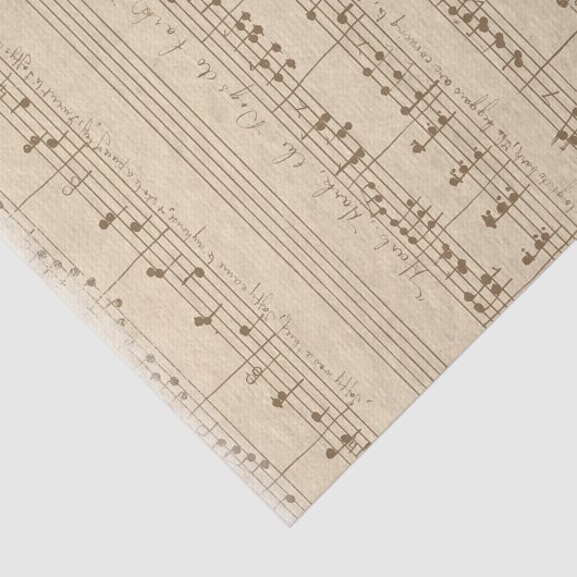  oud muziekblad tissuepapier (Detail)
