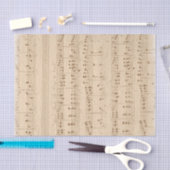 oud muziekblad tissuepapier (Craft)