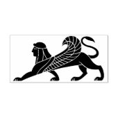 Oud mythisch wezen rubberstempel (Afrduk)