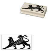 Oud mythisch wezen rubberstempel (Gestempeld)