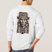 Oud native american shaman premium tshirt (Achterkant)