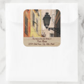 Oud Nice bibliotheek sticker bord (Tas)