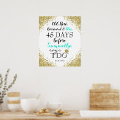 Oud Nieuw Geleend & Blauw Poster (Keuken)