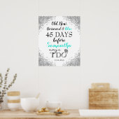 Oud nieuw geleend en blauw poster (Keuken)