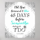 Oud nieuw geleend en blauw poster (Voorkant)