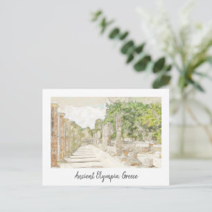 Oud Olympia, Griekenland Briefkaart – Vintage Trav