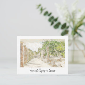 Oud Olympia, Griekenland Briefkaart – Vintage Trav