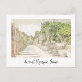 Oud Olympia, Griekenland Briefkaart – Vintage Trav (Voorkant)