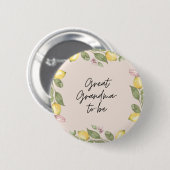 Oud-oma-in-wordende Button (Voorkant /achterkant)