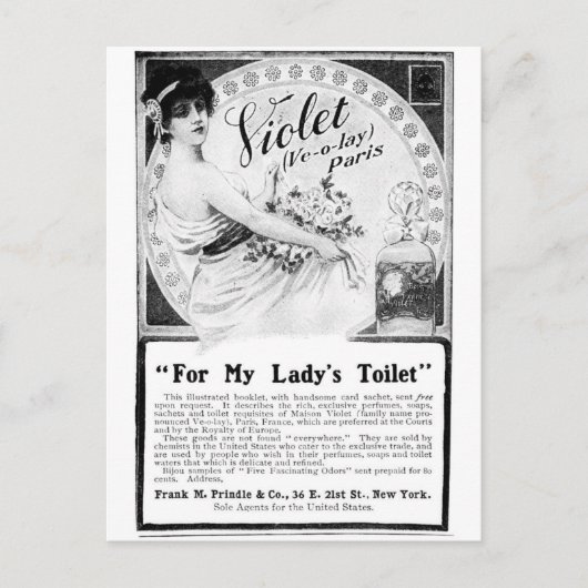 Oud omkeren: Voor de Toilet van My Lady Briefkaart (Voorkant)