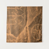 oud ontwerp op de grotwand. geschiedenis van de ou wandkleed (Voorkant (horizontaal))