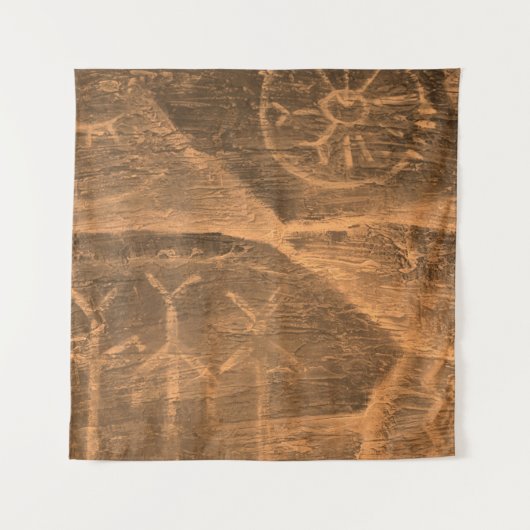 oud ontwerp op de grotwand. geschiedenis van de ou wandkleed (Voorkant)