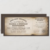 Oud ontwerp voor typografie van een toegangskaart kaart (Voorkant / Achterkant)