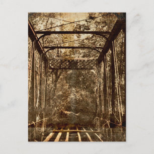 Oud-ontwortelde brug briefkaart