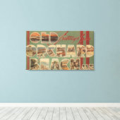 Oud orchard Beach, Maine - Grote Letter-scènes Canvas Afdruk (Insitu (Houten vloer))