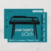 Oud Orgel 60ste verjaardagsfeest Save the Date Aankondigingskaart (Voorkant / Achterkant)