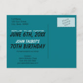 Oud Orgel 70ste verjaardagsfeest Save the Date Aankondigingskaart (Achterkant)