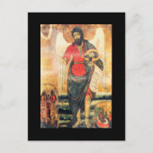 Oud-orthodoxe icoon van John de Baptist Briefkaart (Voorkant)