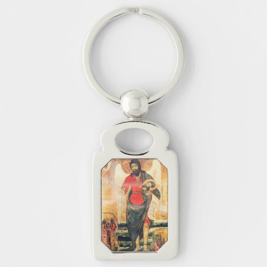 Oud-orthodoxe icoon van John de Baptist Sleutelhanger (Voorkant)
