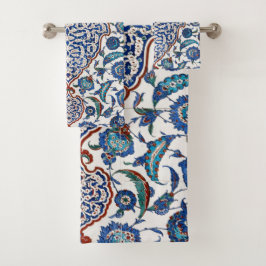 Oud-Ottomaans bloemmotief Iznik Bad Handdoek