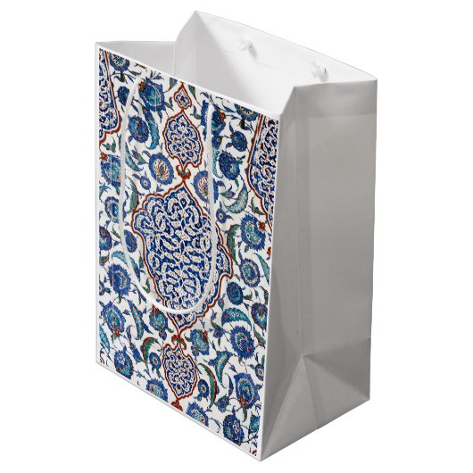 Oud-Ottomaans bloemmotief Iznik Medium Cadeauzakje (Achterkant Gekanteld)