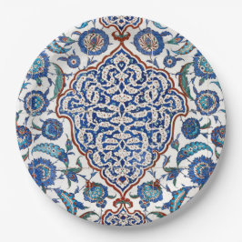 Oud-Ottomaans bloemmotief Iznik Papieren Bordje