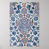 Oud-Ottomaans bloemmotief Iznik Poster (Voorkant)