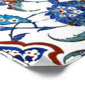 Oud-Ottomaans bloemmotief Iznik Poster (Hoek)