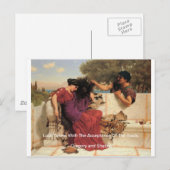 Oud oud verhaal Grieks paar Briefkaart (Voorkant / Achterkant)