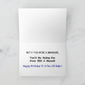 Oud Overblijfsel Verjaardag II Kaart (Binnen)