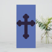 Oud paarse Christelijk kruis (Staand voorkant)